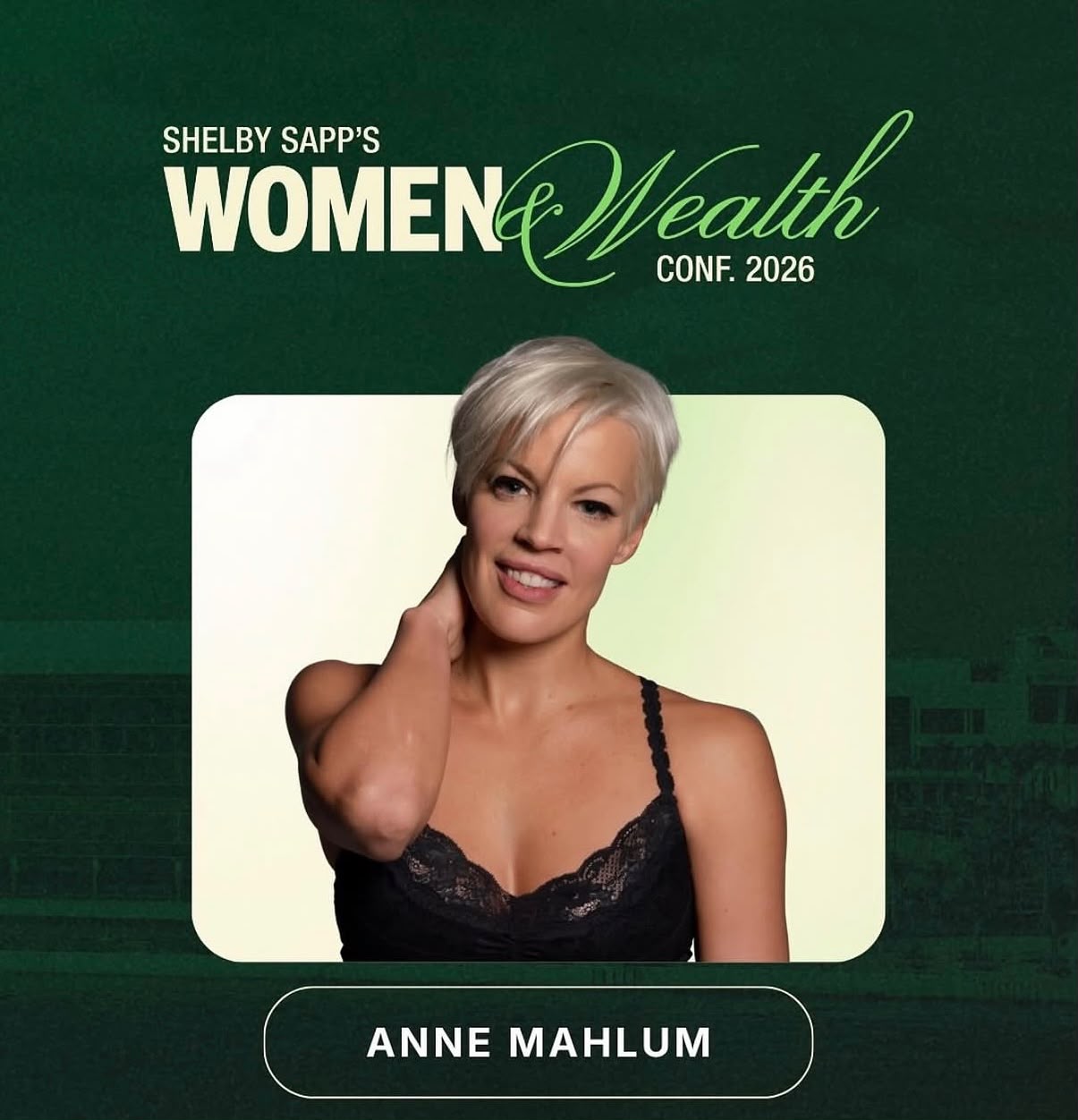 Anne Mahlum at the Women & Wealth Conference 2026