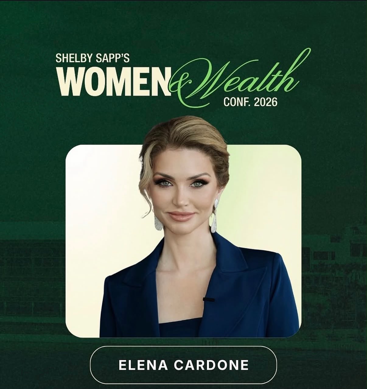 Elena Cardone at the Women & Wealth Conference 2026